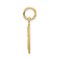 14K Gold Number 15 in Circle Pendant Sports Charm Jewerly 20mm x 12mm
